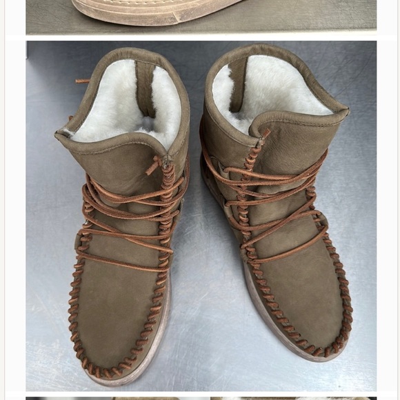 Karma of Charme “Malita” olive leather boots. New with tags from Sundance. SZ 39 - Picture 3 of 4